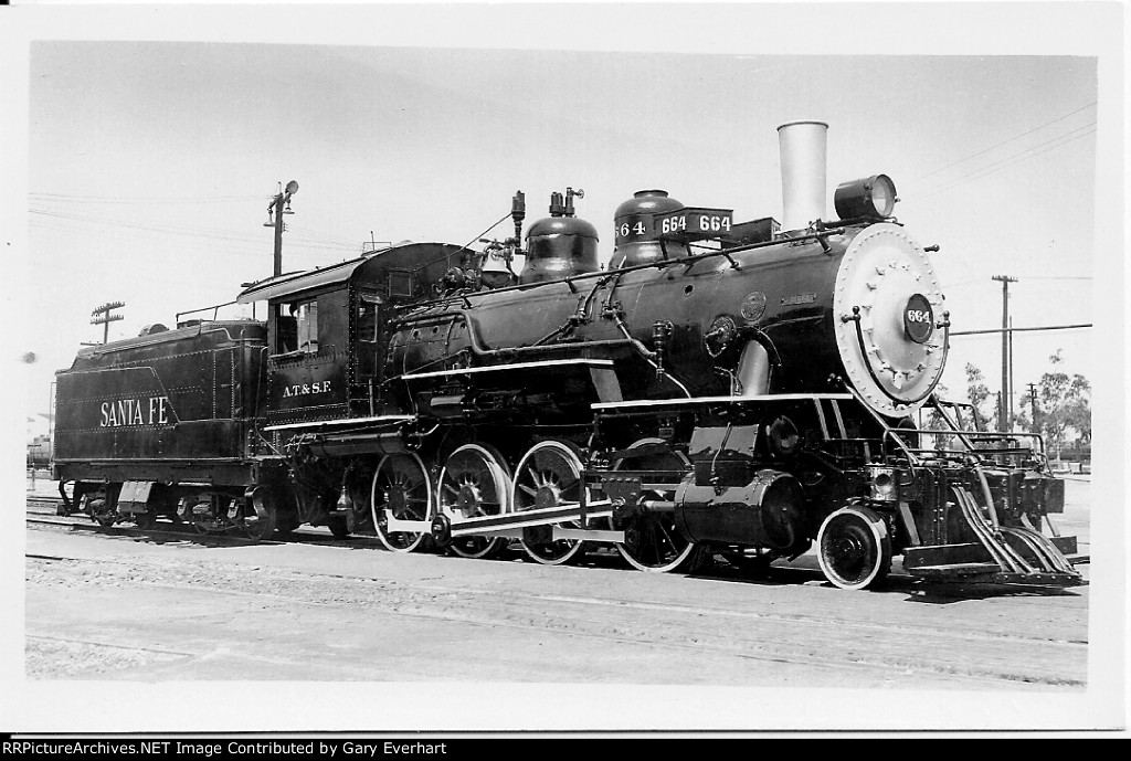 ATSF 2-8-0 #664 - Atchison, Topeka & Santa Fe